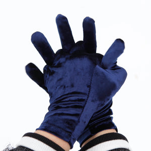 Soft Stretch Velour Gloves