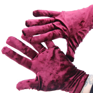 Soft Stretch Velour Gloves