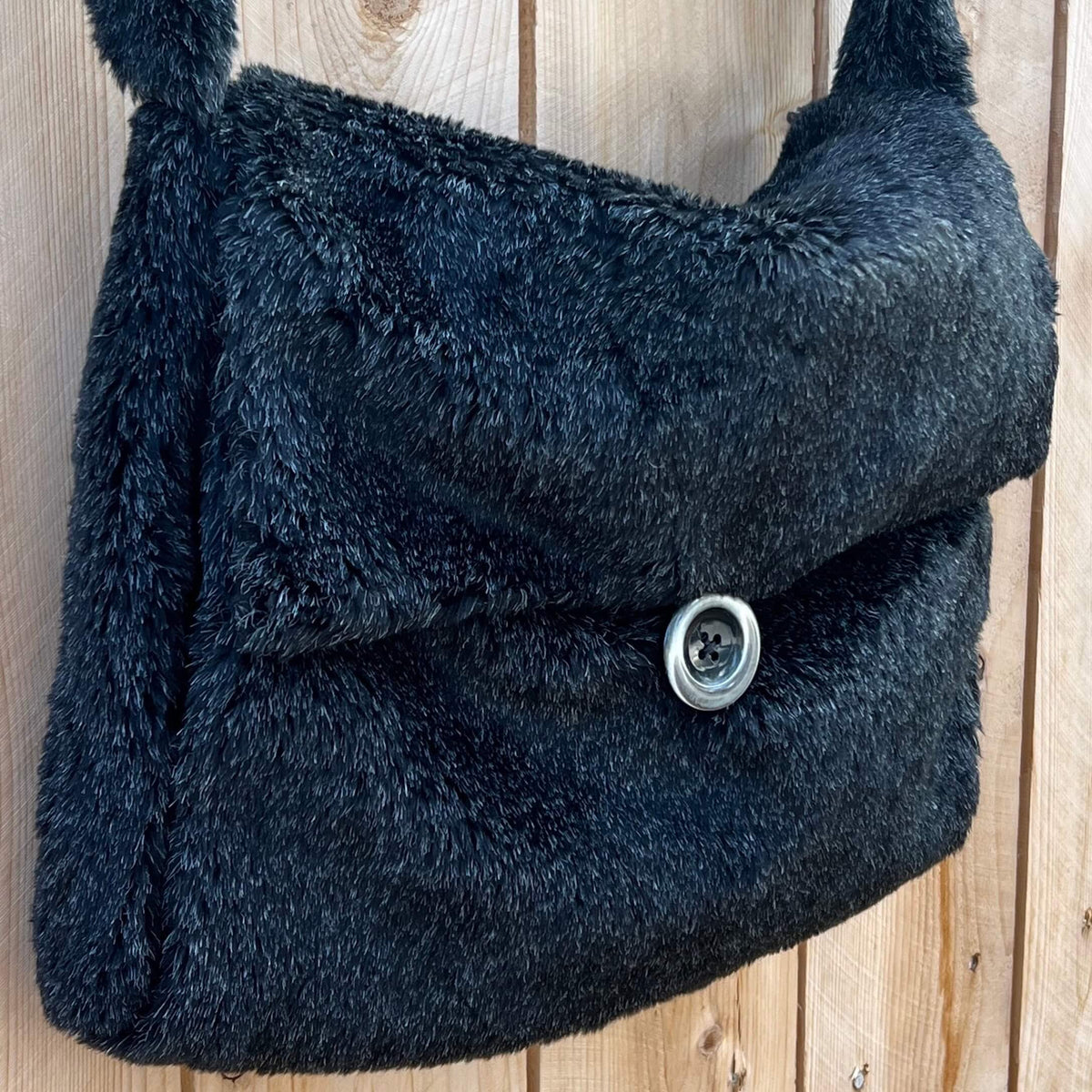 Crossbody Muff Bag Faux Fur Deadstock
