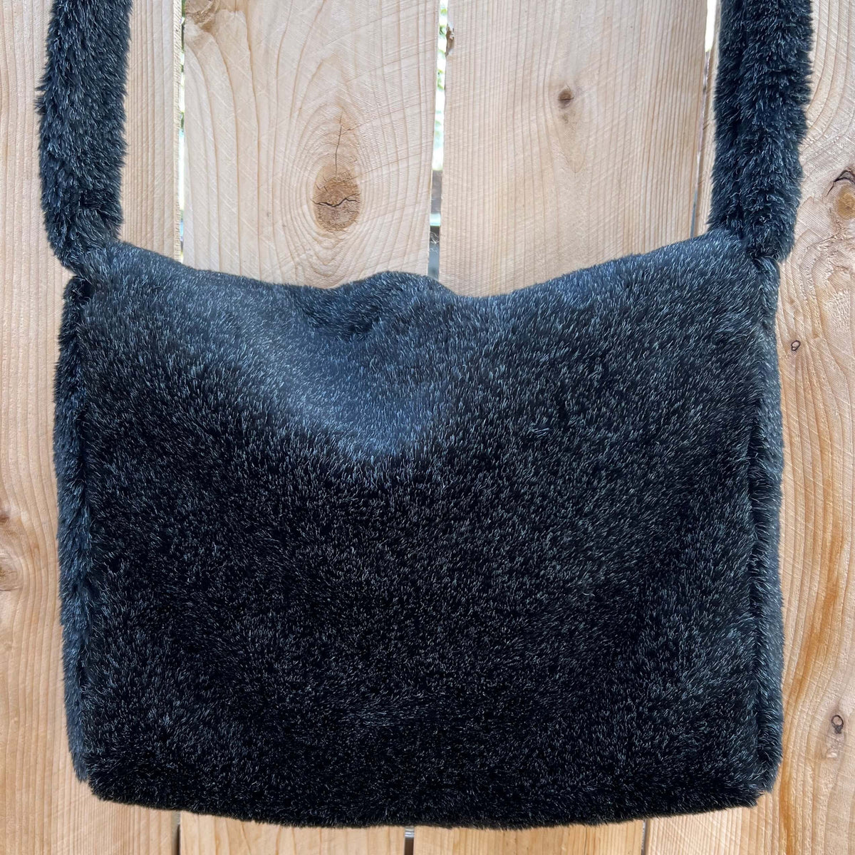 Crossbody Muff Bag Faux Fur Deadstock