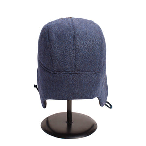 "1876" Hat - Dark Blue & Black Wool With Black Lining