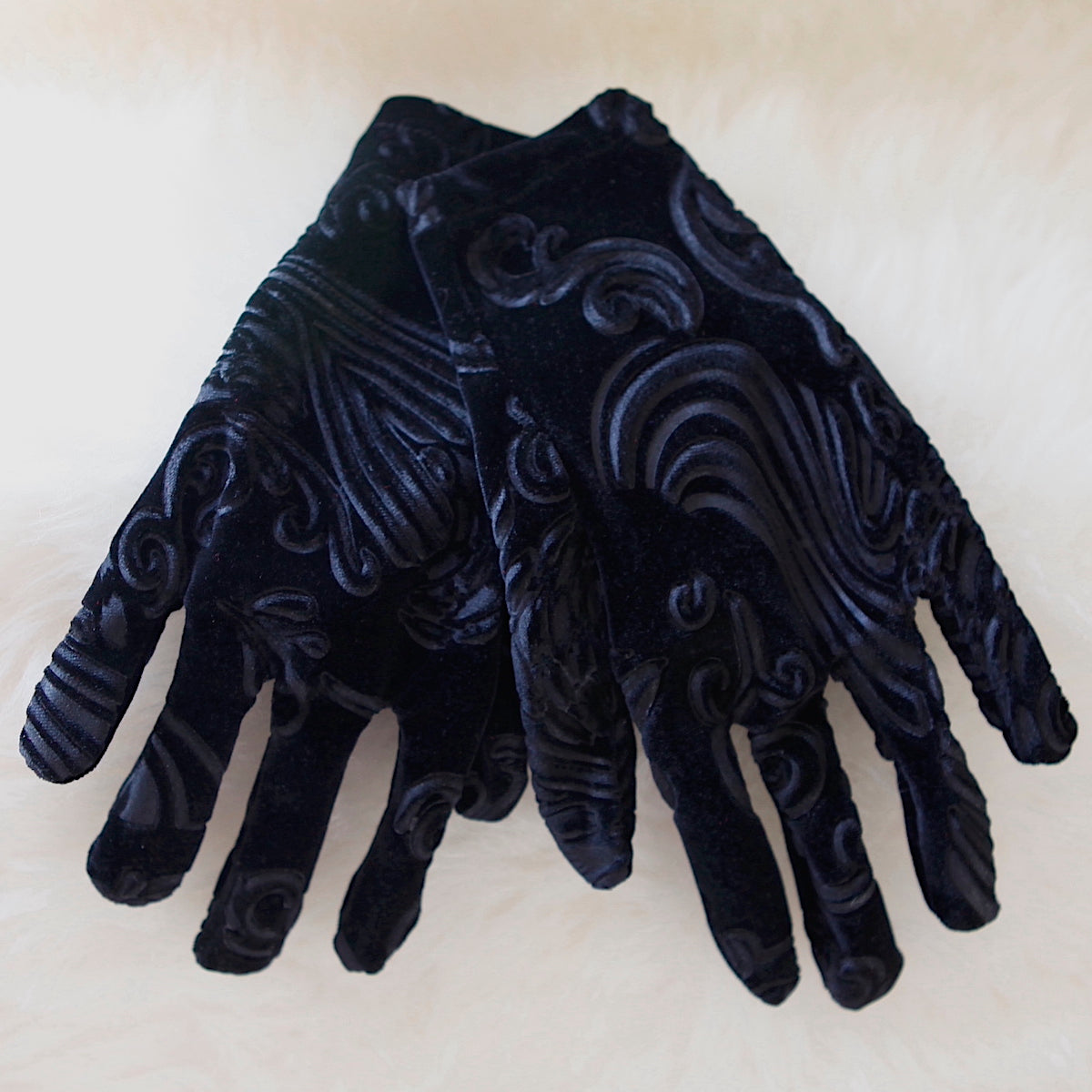 冬用Mサイズ - LAMP GLOVES PAISLEY BLACK LAMP GLOVES -ランプグローブ-WINTER GLOVE- PAISLEY BLACK