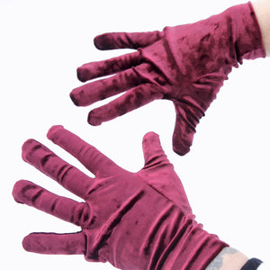 Soft Stretch Velour Gloves