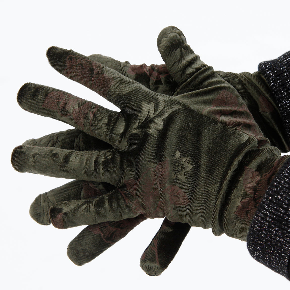 Soft Stretch Velour Gloves
