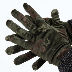 Soft Stretch Velour Gloves