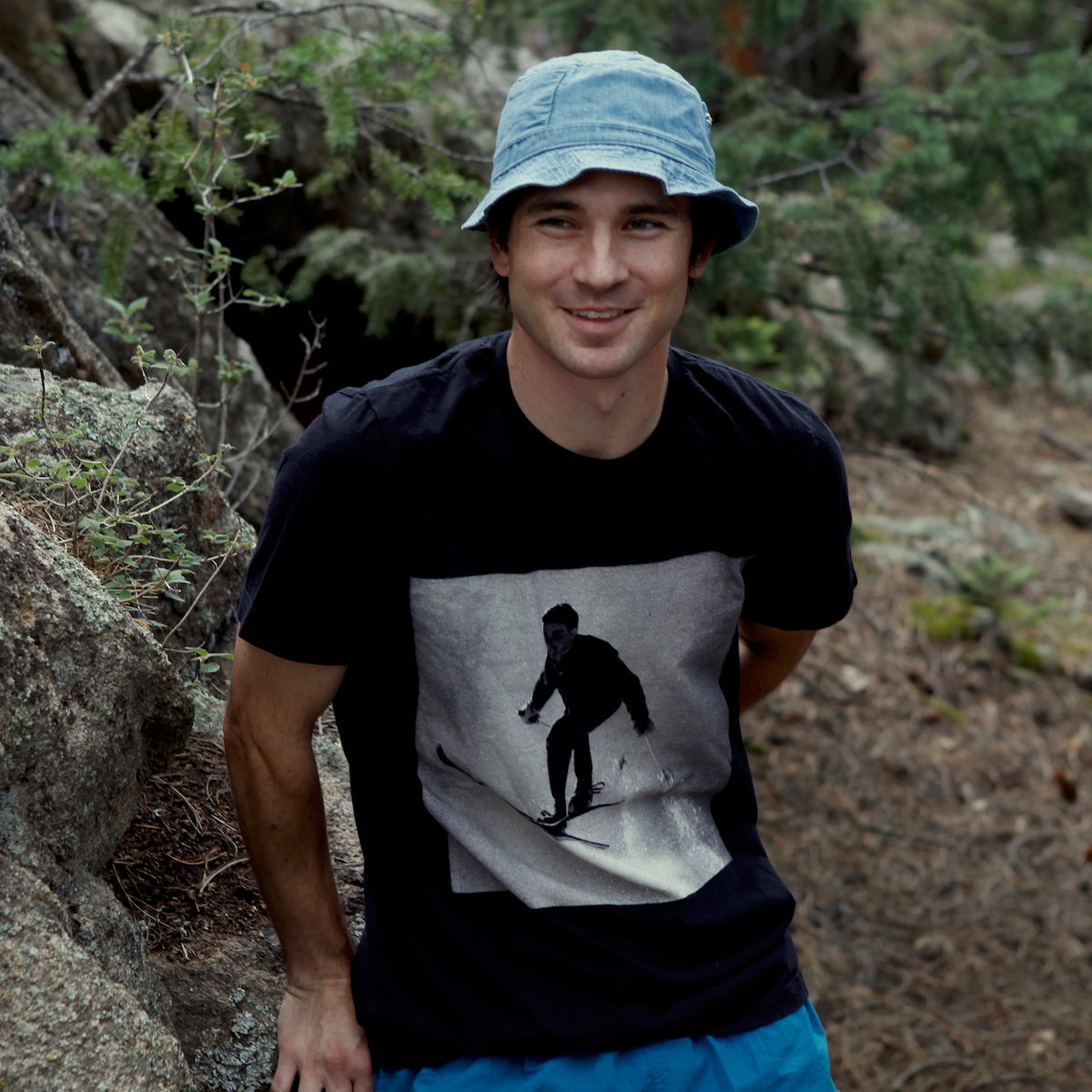 Vintage Ski T-Shirt – Ski Jumper - 1950s