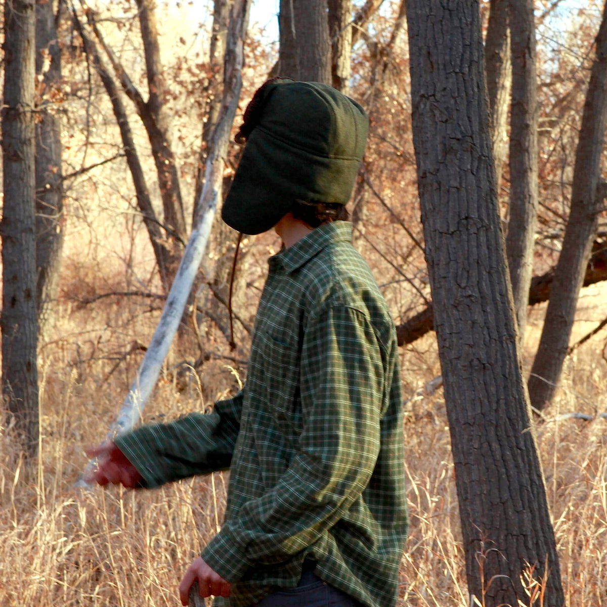 "1876" Hat - Pine Green Wool With Gold Lining